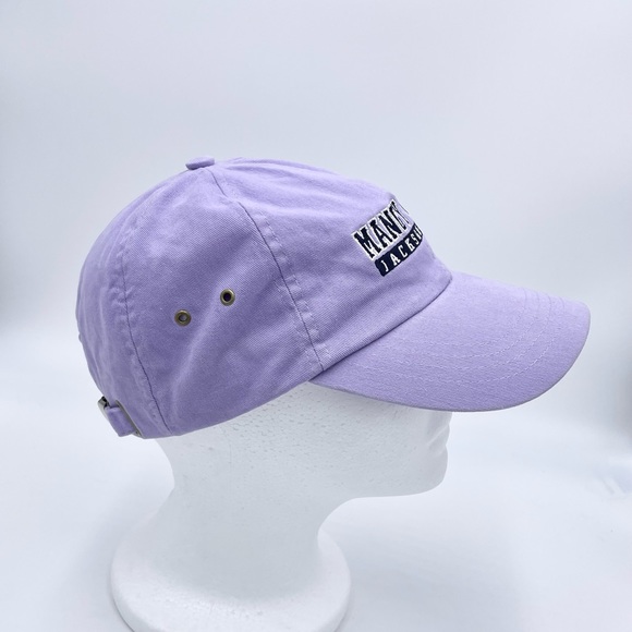 Vintage Mangy Moose Jackson Hole WY Lilac StrapBack Hat Cap Adult OSFM - Picture 2 of 11